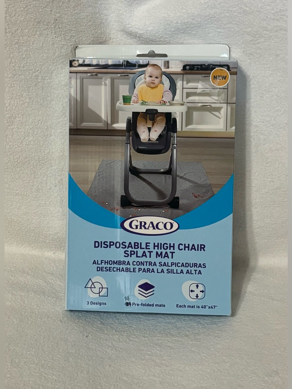 Graco Disposable High Chair Splat Mat - Blue